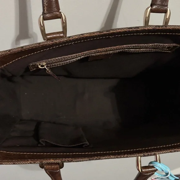 Gucci Brown Monogram Canvas Tote - Picture 3 of 10